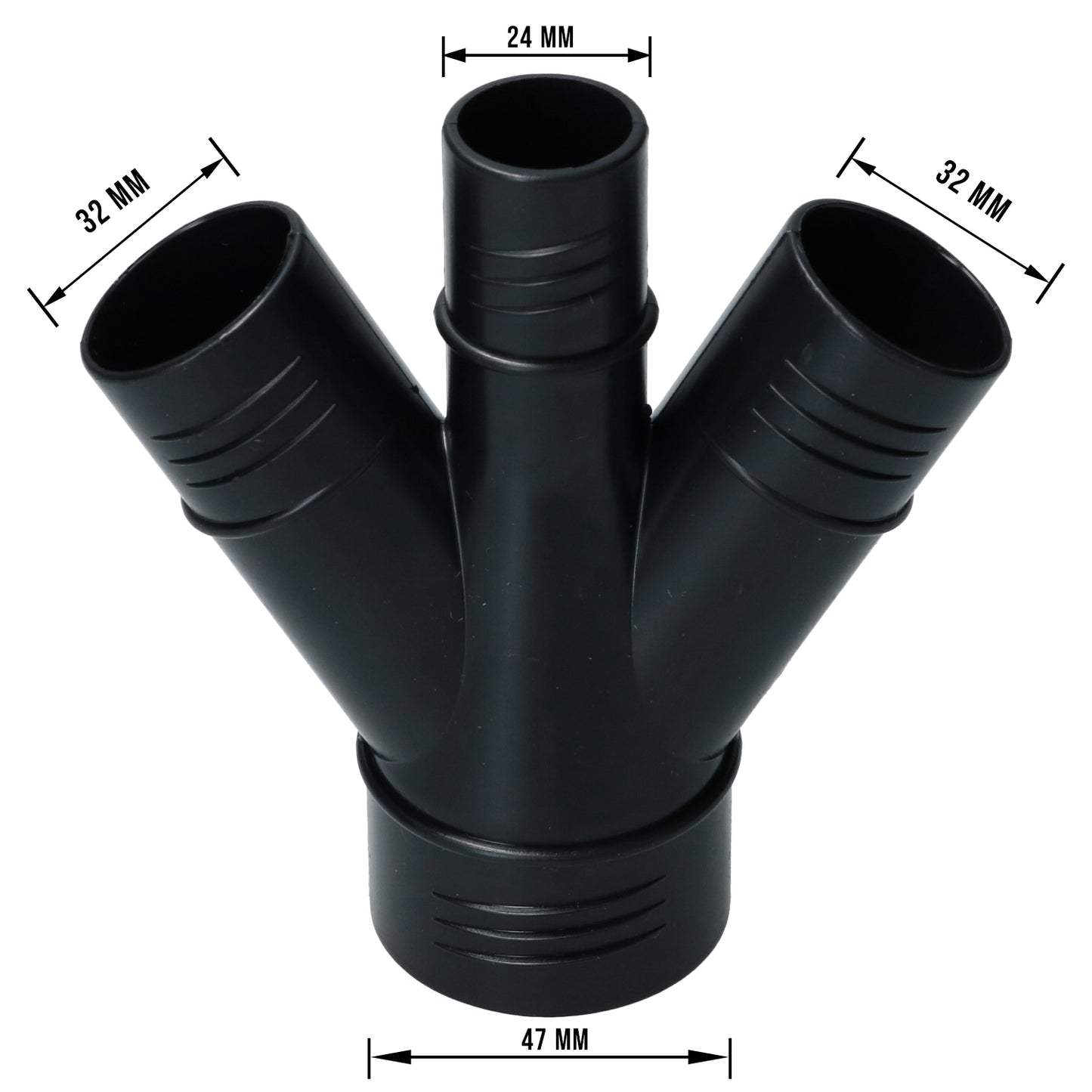 Connector heaterhose front, 3-way