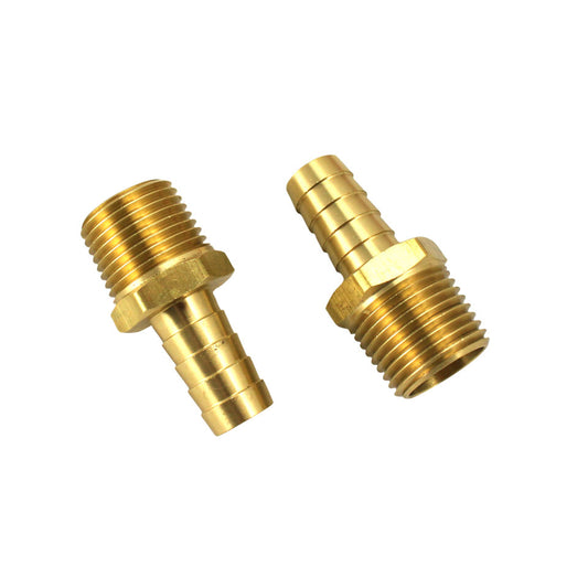 Brass barbed hose fitting 1/2&quot; NPT, for external oilcooler
