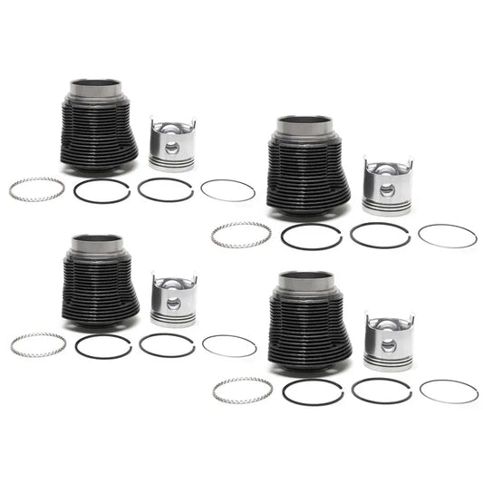 KS Barrel & Piston Kit, Cast, 77mm x 69mm, 1300cc : Beetle (1965-1975), Beetle Cabrio (1965-1975)