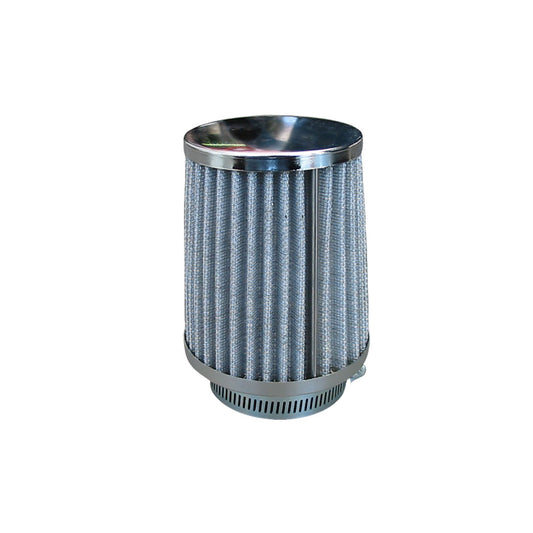 Chrome air filter, cone-shaped (Pod- style)