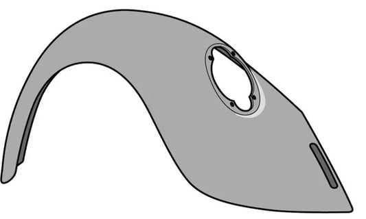 Wing Rear Left Zinc Galvanised: Beetle (1973-1974), Beetle Cabrio (1973-1974)