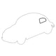 Rear Quarter Window Seal Left: Beetle (1965-1979)