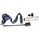 Front seat belt 3 point inertia with modern buckle and dark blue webbing
