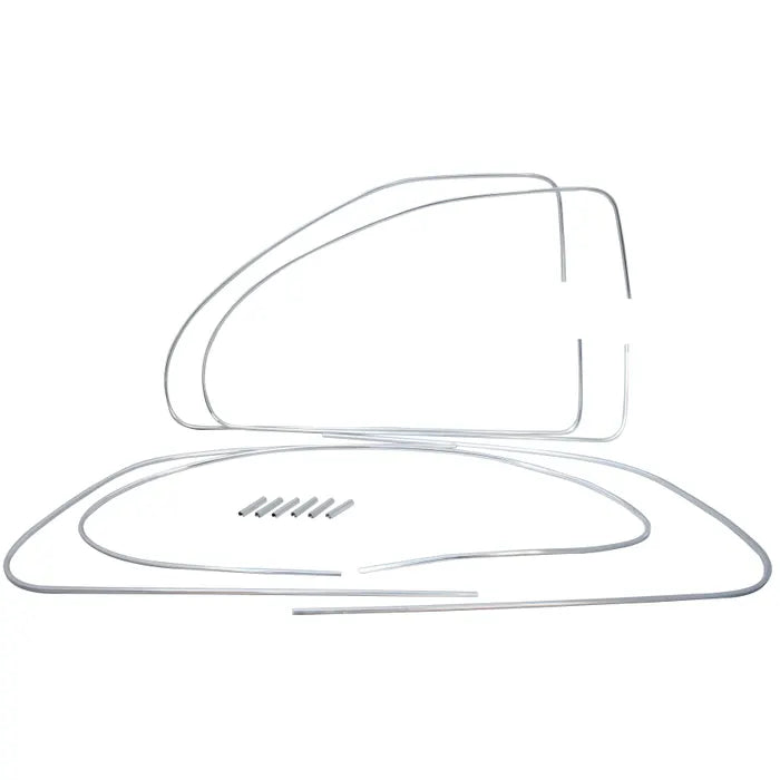 Deluxe Window Rubber Trim Set including Clips: Beetle (1953-1957)