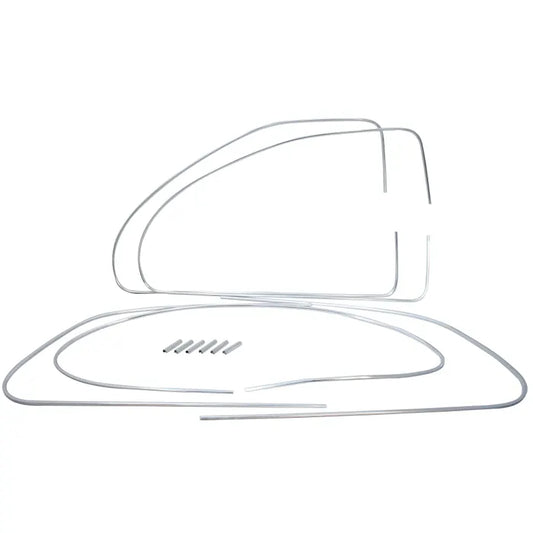 Deluxe Window Rubber Trim Set including Clips: Beetle (1953-1957)