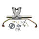 Central manifold for Weber IDF, aluminium and iron finish