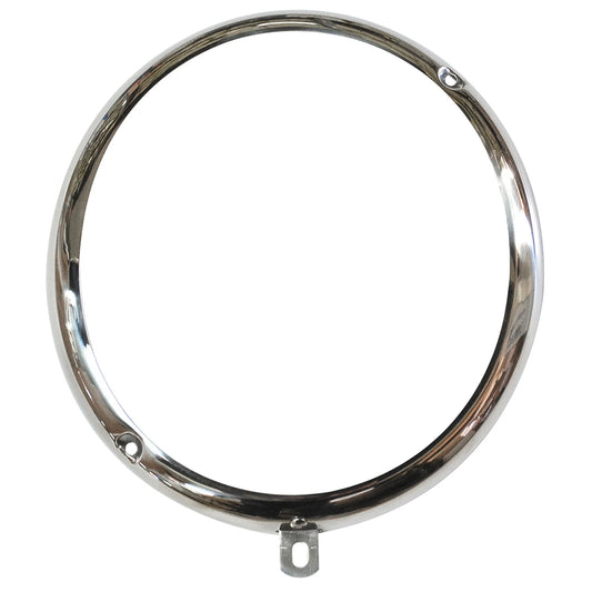 Headlight Rim in Chrome 10 Past 8 Configuration: Beetle (1960-1967), T2 Split Bus (1964-1967), 356 (1950-1965)