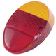 Rear Light Amber and Red Lens 1200cc: Beetle (1961-1973)