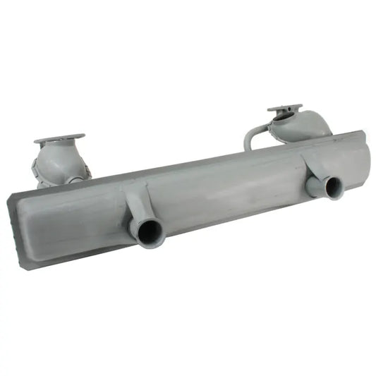 Exhaust Silencer with Twin Hotspot 1300cc: Beetle (1974-1975), Beetle Cabrio (1974-1975)