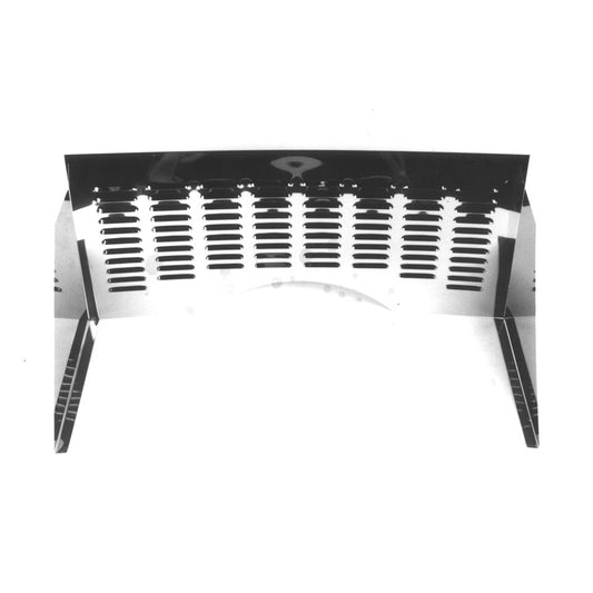 Firewall, stainless steel, with louvres