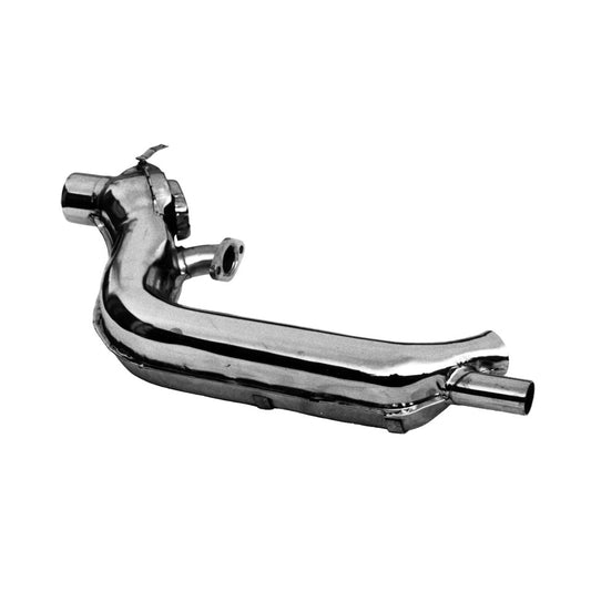 Heat exchanger, left, stock style, chrome