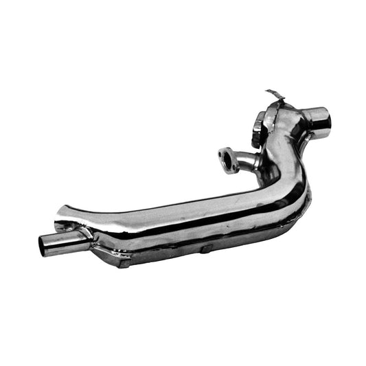 Heat exchanger, right, stock style, chrome