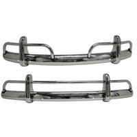 Blade Bumper US Spec Set Front & Rear Stainless Steel: Beetle (1953-1973), Beetle Cabrio (1953-1967)
