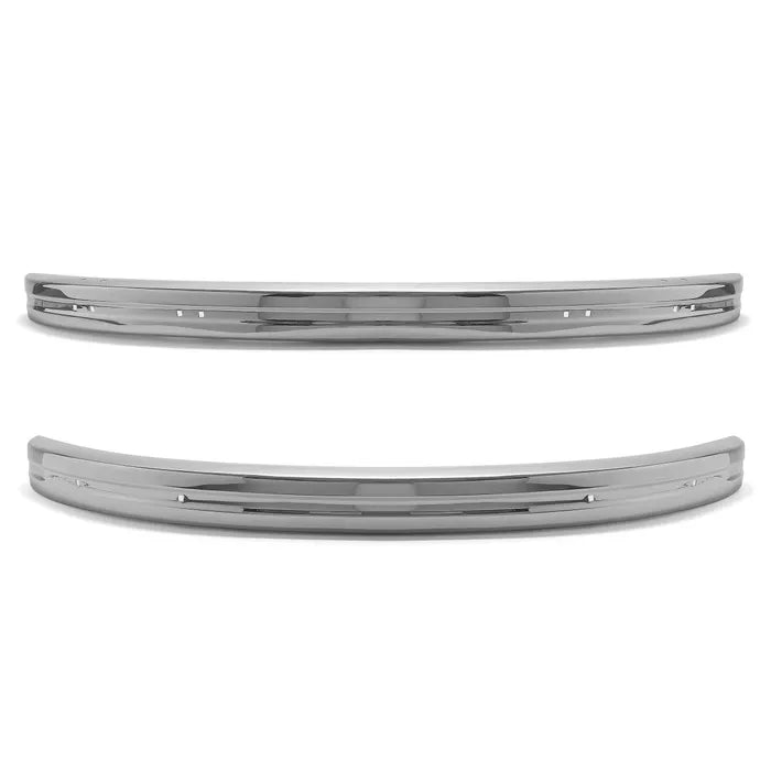 SSP Europa Bumper Set Front and Rear Stainless Steel: Beetle (1968-1974), Beetle Cabrio (1968-1973)