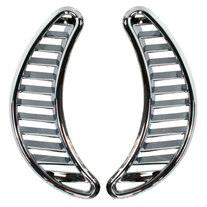 Half Moon Vents in Chrome: Beetle (1971-1979)