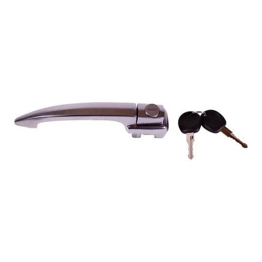 Locking Door Handle with Keys in Chrome: Beetle (1964-1966), Beetle Cabrio (1964-1966)