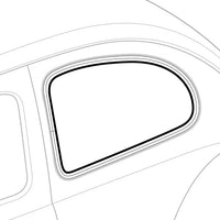 Inner Rubber Seals for Pop-Out Rear quarter Windows(Pair) Beetle (1965-1979)