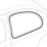 Outer Rubber Seals for Pop-Out Rear 1/4 Windows Beetle (1952-1964)