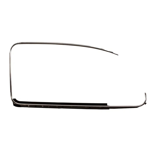 Outer Window Aluminium Trim with Scraper for the Right Side: Beetle (1965-1979)