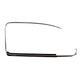 Outer Window Aluminium Trim with Scraper for the Right Side: Beetle (1965-1979)