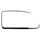 Outer Window Black Trim with Scraper for the Right Side  Beetle (1965-1979)