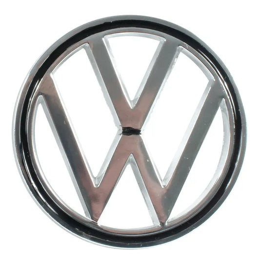 VW Emblem Badge, Chrome, Bonnet: Beetle (1963-1979)