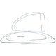 Deluxe Window Rubber Trim Set including Clips: Beetle (1958-1964)