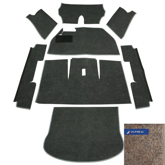 Carpet Set for Left Hand Drive Oatmeal 1302: Beetle (1971-1972)