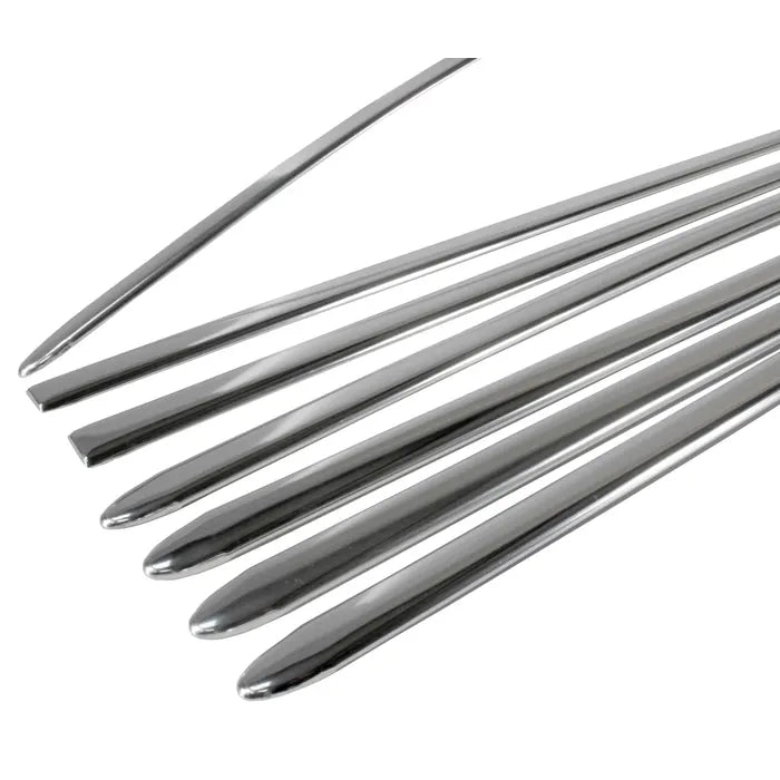Deluxe 7 Piece Trim Set in Aluminium: Beetle (1953-1962), Beetle Cabrio (1953-1962)