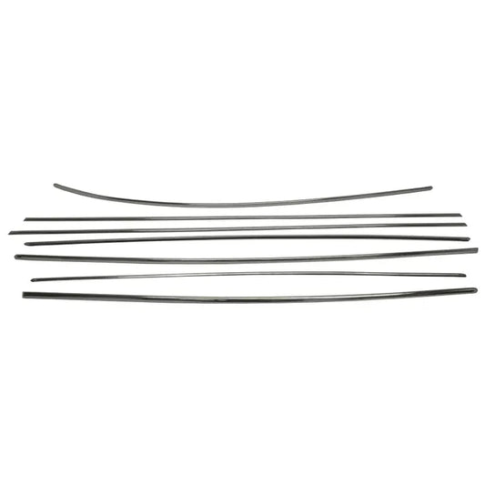 Deluxe 7 Piece Trim Set in Stainless Steel, 1302/1303: Beetle (1971-1979), Beetle Cabrio (1973-1979)