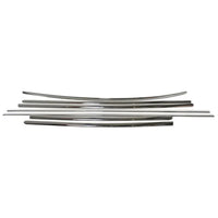 Deluxe 7 Piece Trim Set in Stainless Steel: Beetle (1953-1962), Beetle Cabrio (1953-1962)