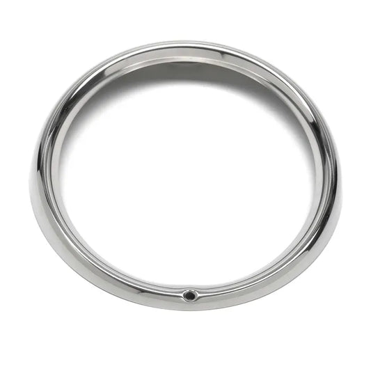 Headlight Rim, Stainless Steel, 1 Screw Hole Fixing: Beetle (1974-1979), T2 Bay (1974-1979), Beetle Cabrio (1974-1979)