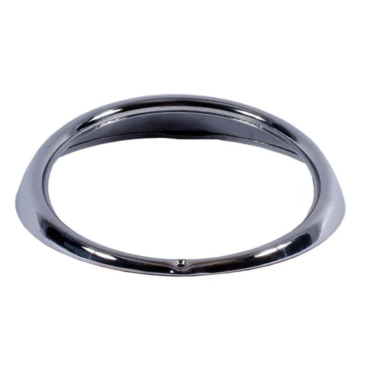 Headlight Rim in Chrome with 1 Screw Hole: Beetle (1974-1979), T2 Bay (1974-1979), Beetle Cabrio (1974-1979)