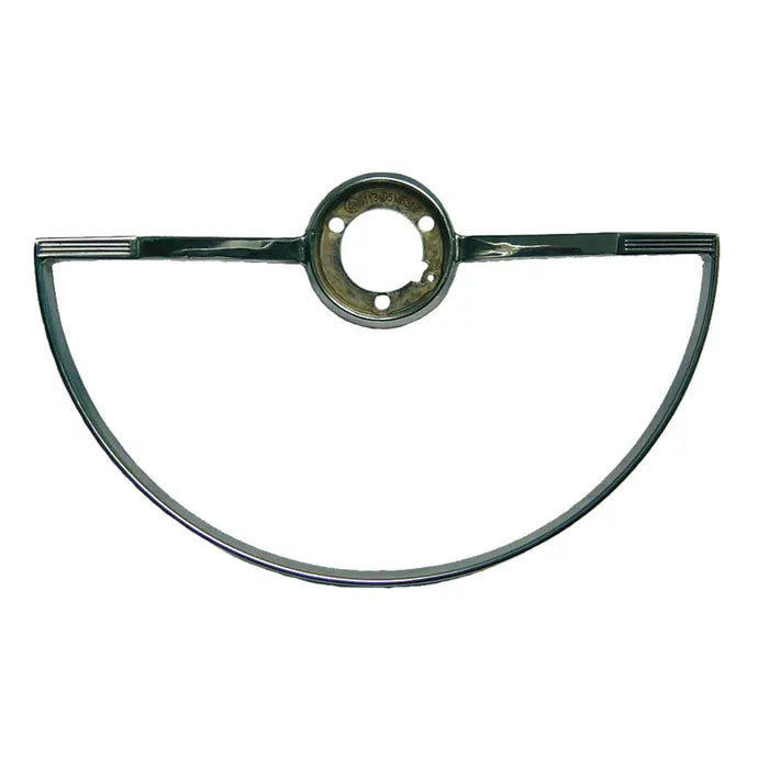 Chrome Horn Push Semi-Circle: Beetle (1962-1971), Karmann Ghia (1962-1971), Type 3 (1962-1971)
