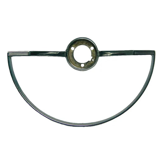 Chrome Horn Push Semi-Circle: Beetle (1962-1971), Karmann Ghia (1962-1971), Type 3 (1962-1971)