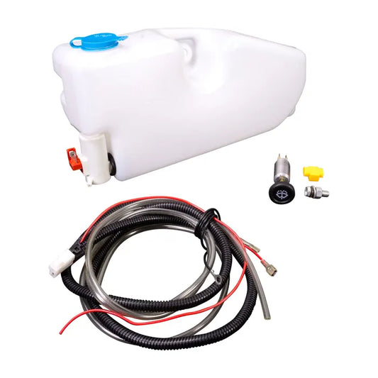Washer Bottle with 12V Pump Inner Wing Fitment: Beetle (1950-1979), Beetle Cabrio (1950-1969)