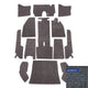 Carpet Set For Right Hand Drive Charcoal: Beetle (1958-1964)