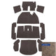 Carpet Set for Right Hand Drive Oatmeal: Beetle (1964-1968)