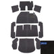 Carpet Set for Right Hand Drive, Black: Beetle (1969-1972)