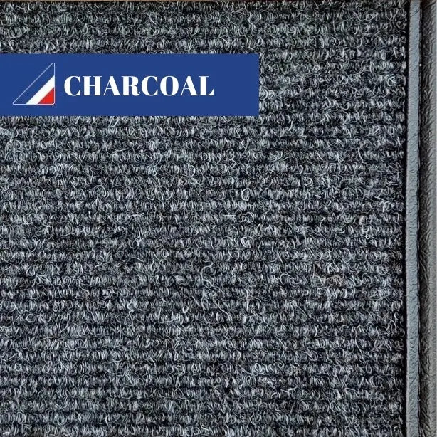 Carpet set,Karmann Ghia coupe,RHD,65-67, charcoal, narrow weave