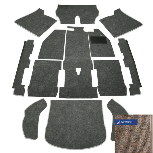 Carpet Set for Right Hand Drive Oatmeal 1303: Beetle (1973-1979)