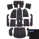 Carpet Set for Right Hand Drive Black: Beetle (1973-1979)