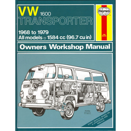 VW 1600 Transporter Manual, English, J.H. Haynes