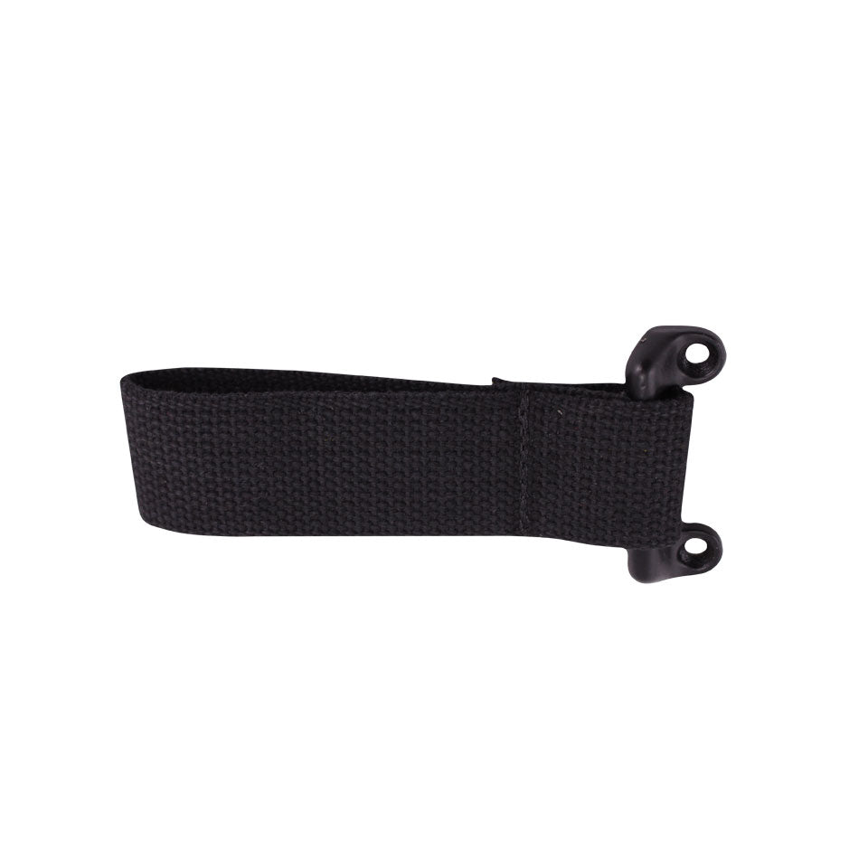 Door check strap cargo door (143mm), with bracket, black
