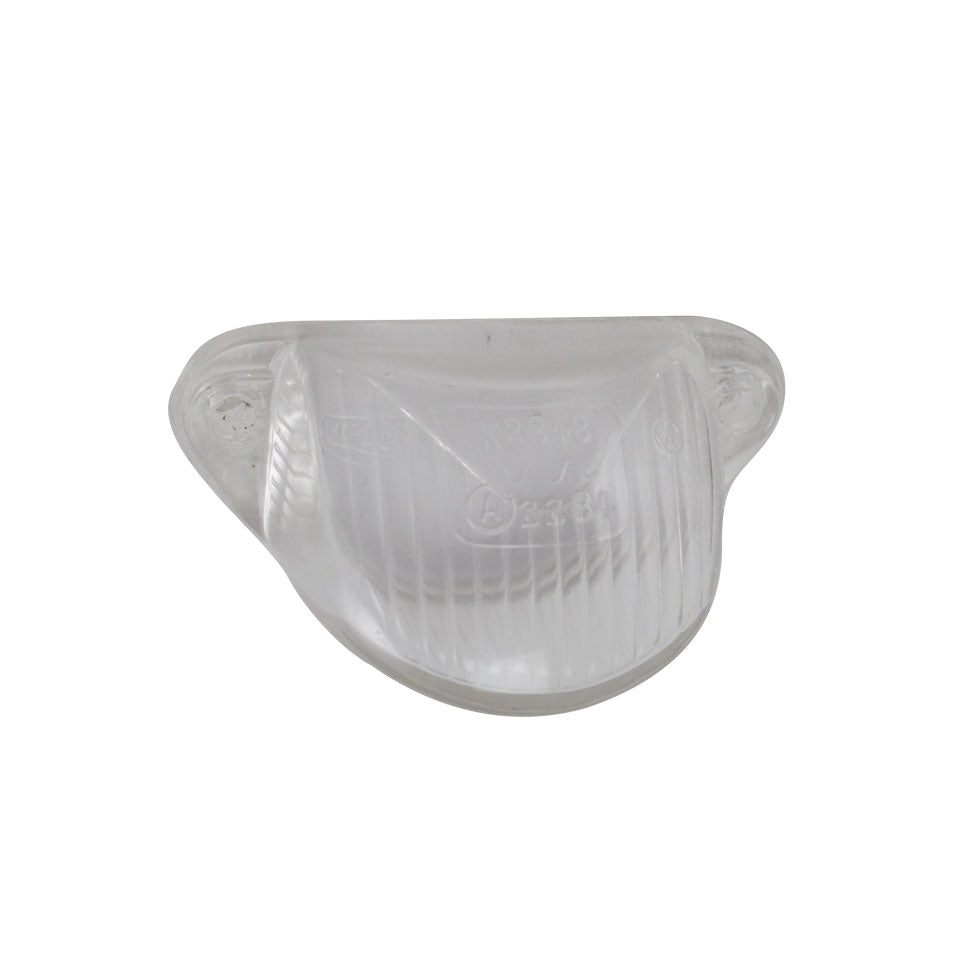 License plate light lens