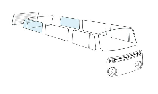 Rear side window L/R