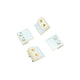Outer locking guide on spring bar plate, set