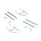 Mounting kit brake pads 'Girling', 4.5mm pin