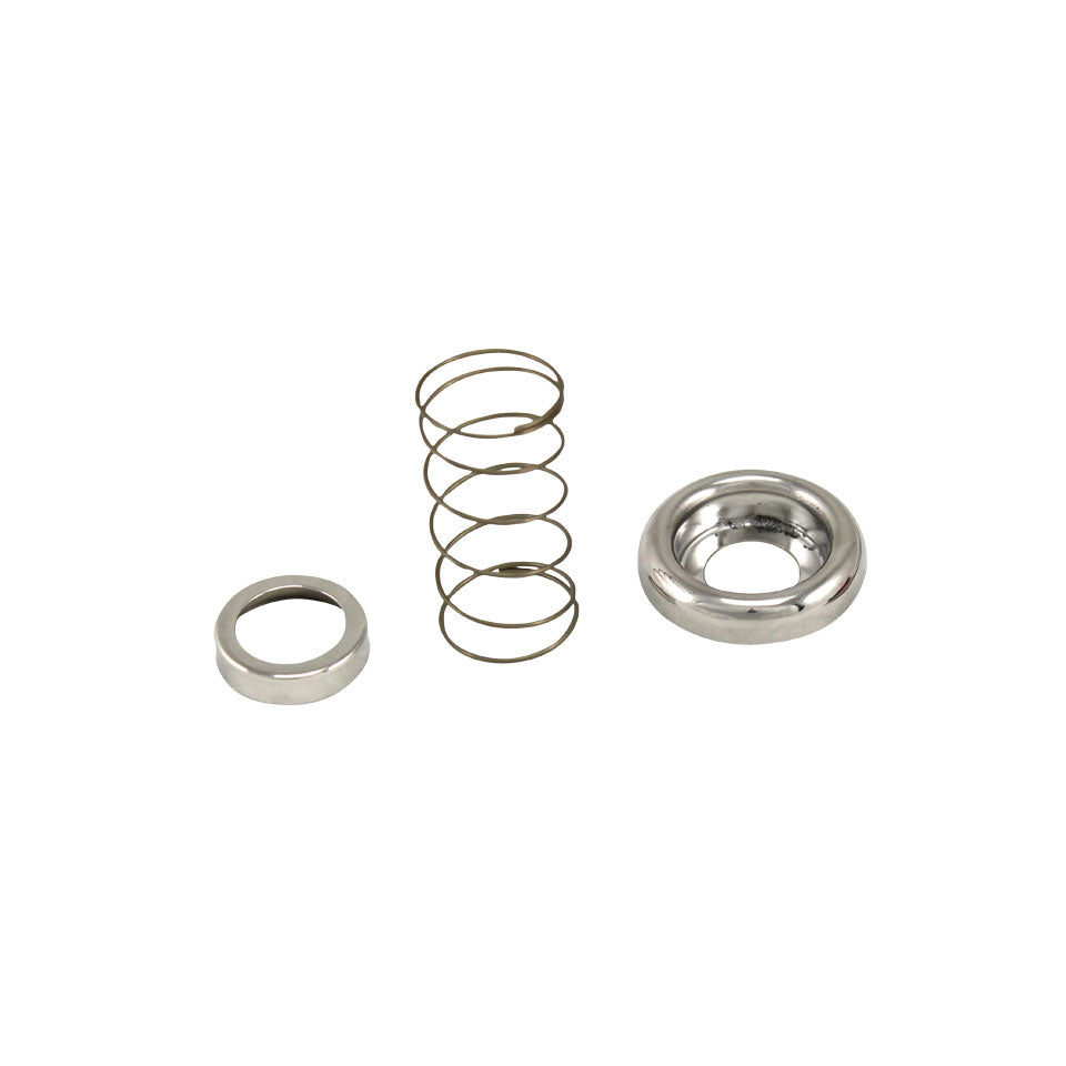 Escutcheon set with spring for sunroof handle