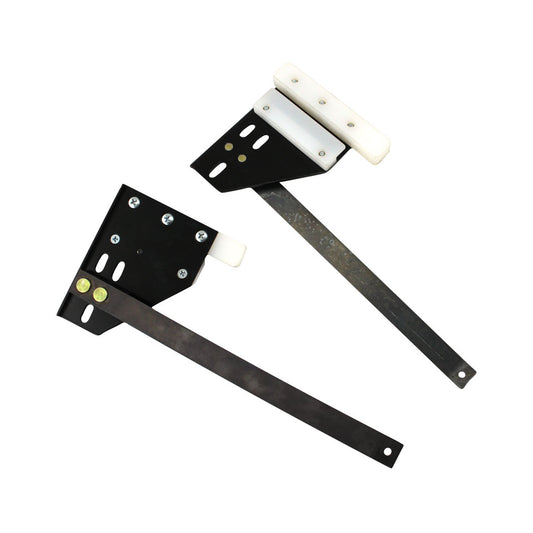 Header spring bar plate assembly, as pair